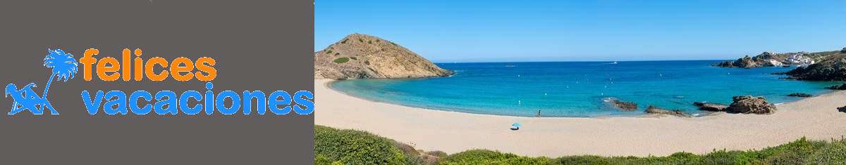 Felices vacaciones en Menorca, playa cala Mesquida