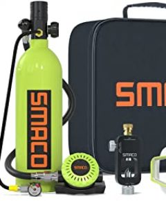 SMACO Equipo de Oxígeno para Bucear Bombona Oxigeno Portatil Mini Botella de Buceo de 1 litro ...
